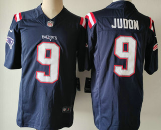 Men's New England Patriots #9 Matt Judon Navy Blue 2023 FUSE Vapor Limited Stitched Jersey