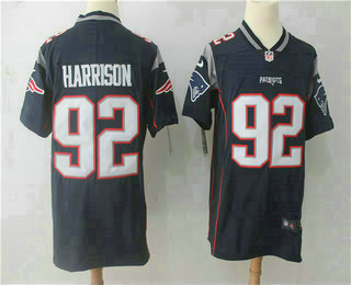 Men's New England Patriots #92 James Harrison Navy Blue 2017 Vapor Untouchable Stitched NFL Nike Limited Jersey