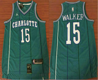 Men's New Orleans Pelicans #15 Kemba Walker Green 2017-2018 Swingman Stitched NBA Jersey