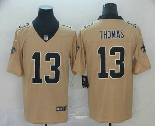 Men's New Orleans Saints #13 Michael Thomas Cream 2019 Inverted Legend Stitched NFL Nike Limited Jersey