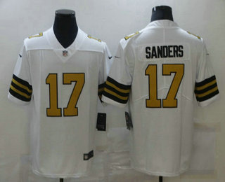 Men's New Orleans Saints #17 Emmanuel Sanders White 2016 Color Rush Stitched NFL Nike Limited Jersey