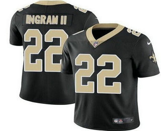 Men's New Orleans Saints #22 Mark Ingram II Limited Black Vapor Jersey