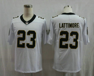 Men's New Orleans Saints #23 Marshon Lattimore White 2017 Vapor Untouchable Stitched NFL Nike Limited Jersey