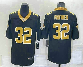 Men's New Orleans Saints #32 Tyrann Mathieu Black 2022 Vapor Untouchable Stitched NFL Nike Limited Jersey