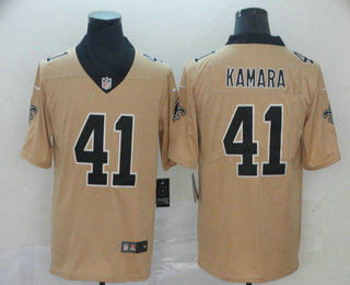 Men's New Orleans Saints #41 Alvin Kamara Cream 2019 Inverted Legend Stitched NFL Nike Limited Jersey