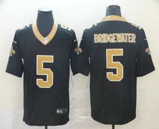 Men's New Orleans Saints #5 Teddy Bridgewater Black 2017 Vapor Untouchable Stitched NFL Nike Limited Jersey