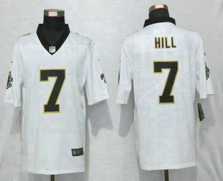 Men's New Orleans Saints #7 Taysom Hill White 2017 Vapor Untouchable Stitched NFL Nike Limited Jersey