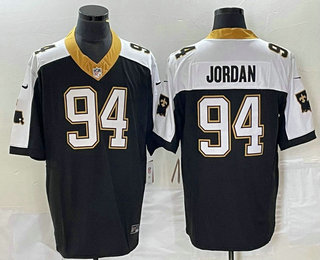Men's New Orleans Saints #94 Cameron Jordan Black 2023 FUSE 1987 Legacy Vapor Stitched Jersey