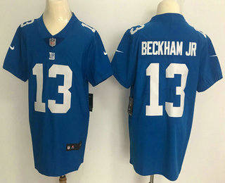 Men's New York Giants #13 Odell Beckham Jr Blue 2017 Vapor Untouchable Stitched NFL Nike Elite Jersey