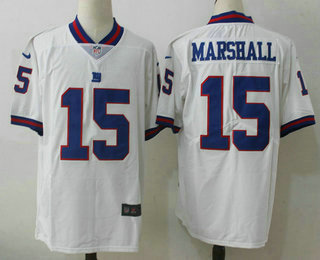 Men's New York Giants #15 Brandon Marshall White 2016 Color Rush Stitched NFL Nike Limited Jersey