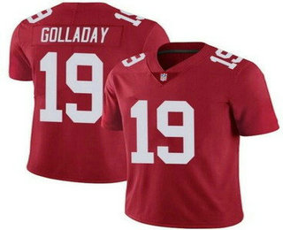 Men's New York Giants #19 Kenny Golladay Red 2021 Vapor Untouchable Stitched NFL Nike Limited Jersey