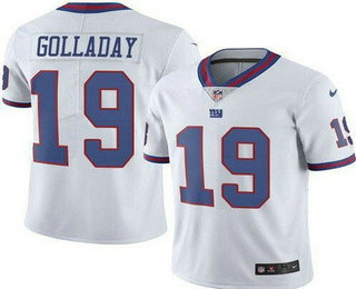 Men's New York Giants #19 Kenny Golladay limited White Rush Color Jersey