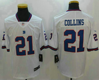 Men's New York Giants #21 Landon Collins White 2016 Color Rush Stitched NFL Nike Limited Jersey