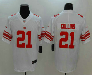 Men's New York Giants #21 Landon Collins White 2017 Vapor Untouchable Stitched NFL Nike Limited Jersey