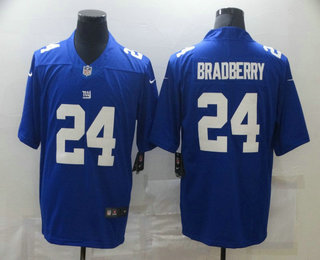 Men's New York Giants #24 James Bradberry Blue 2020 Vapor Untouchable Stitched NFL Nike Limited Jersey