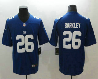 Men's New York Giants #26 Saquon Barkley Blue 2017 Vapor Untouchable Stitched NFL Nike Limited Jersey