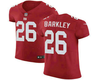 Men's New York Giants #26 Saquon Barkley Red 2018 Vapor Untouchable Stitched NFL Nike Elite Jersey