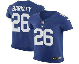 Men's New York Giants #26 Saquon Barkley Royal Blue 2018 Vapor Untouchable Stitched NFL Nike Elite Jersey