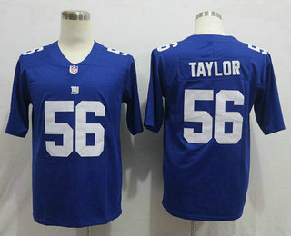 Men's New York Giants #56 Lawrence Taylor Blue 2017 Vapor Untouchable Stitched NFL Nike Limited Jersey