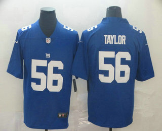 Men's New York Giants #56 Lawrence Taylor Blue 2017 Vapor Untouchable Stitched NFL Nike Limited Jersey