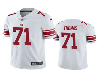 Men's New York Giants #71 Andrew Thomas White 2020 NFL Draft Vapor Limited Jersey