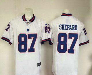 Men's New York Giants #87 Sterling Shepard White 2016 Color Rush Stitched NFL Nike Limited Jersey