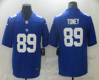 Men's New York Giants #89 Kadarius Toney Blue 2021 Vapor Untouchable Stitched NFL Nike Limited Jersey