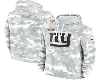 Men's New York Giants 2024 Camo Salute to Service Club Fleece Pullover Hoodie