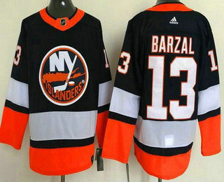 Men's New York Islanders #13 Mathew Barzal Navy 2021 Reverse Retro Authentic Jersey