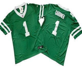 Men's New York Jets #1 Sauce Gardner Limited Green 2024 FUSE Vapor Jersey