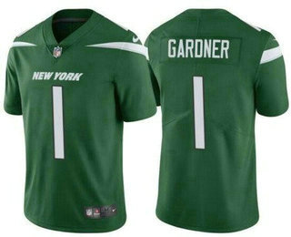 Men's New York Jets #1 Sauce Gardner Limited Green Vapor Jersey