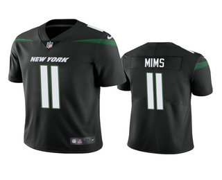 Men's New York Jets #11 Denzel Mims Black 2020 NFL Draft Vapor Limited Jersey