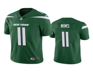 Men's New York Jets #11 Denzel Mims Green 2020 NFL Draft Vapor Limited Jersey