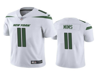 Men's New York Jets #11 Denzel Mims White 2020 NFL Draft Vapor Limited Jersey