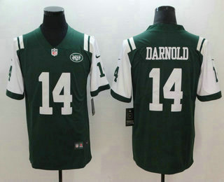 Men's New York Jets #14 Sam Darnold Green 2018 Vapor Untouchable Stitched NFL Nike Limited Jersey