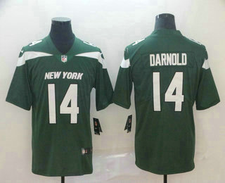 Men's New York Jets #14 Sam Darnold Green NEW 2019 Vapor Untouchable Stitched NFL Nike Limited Jersey