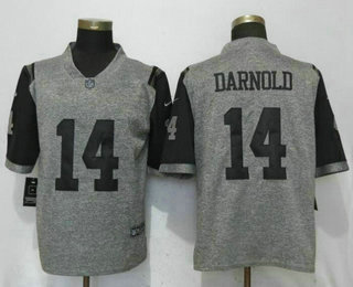 Men's New York Jets #14 Sam Darnold Nike Gray Gridiron 2018 Vapor Untouchable NFL Gray Limited Jersey