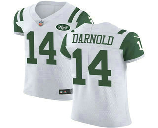 Men's New York Jets #14 Sam Darnold White 2018 Vapor Untouchable Stitched NFL Nike Elite Jersey