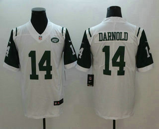 Men's New York Jets #14 Sam Darnold White 2018 Vapor Untouchable Stitched NFL Nike Limited Jersey