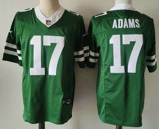 Men's New York Jets #17 Davante Adams Green Vapor FUSE Limited Stitched Jersey