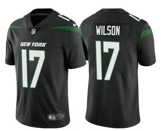 Men's New York Jets #17 Garrett Wilson 2022 Black Vapor Untouchable Limited Stitched Jersey