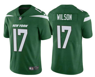 Men's New York Jets #17 Garrett Wilson 2022 Green Vapor Untouchable Limited Stitched Jersey