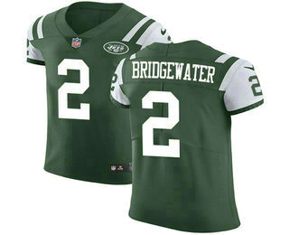 Men's New York Jets #2 Teddy Bridgewater Green 2018 Vapor Untouchable Stitched NFL Nike Elite Jersey