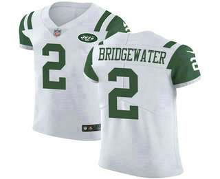 Men's New York Jets #2 Teddy Bridgewater White 2018 Vapor Untouchable Stitched NFL Nike Elite Jersey