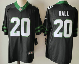 Men's New York Jets #20 Breece Hall Limited Black 2024 Vapor Jersey