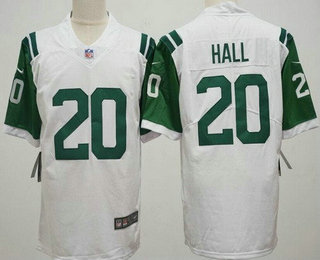 Men's New York Jets #20 Breece Hall Limited White Classic Vapor Jersey