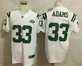 Men's New York Jets #33 Jamal Adams White 2017 Vapor Untouchable Stitched NFL Nike Elite Jersey