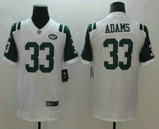 Men's New York Jets #33 Jamal Adams White 2017 Vapor Untouchable Stitched NFL Nike Limited Jersey