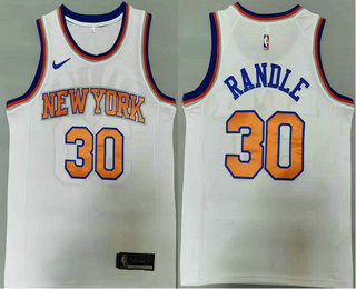 Men's New York Knicks #30 Julius Randle White 2021 Nike Swingman Stitched NBA Jersey