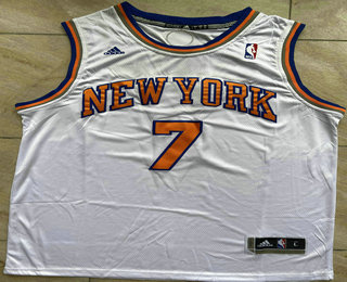 Men's New York Knicks #7 Carmelo Anthony White Revolution 30 Swingman Jersey